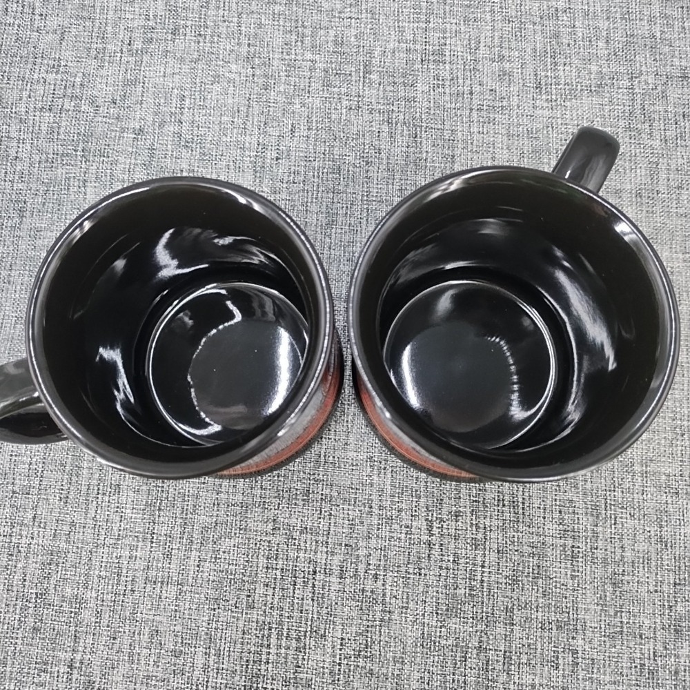 NOS VTG Set Of 2 Enesco Currier & Ives Firefighters Mug Museum Of New York City - Picture 9 of 13